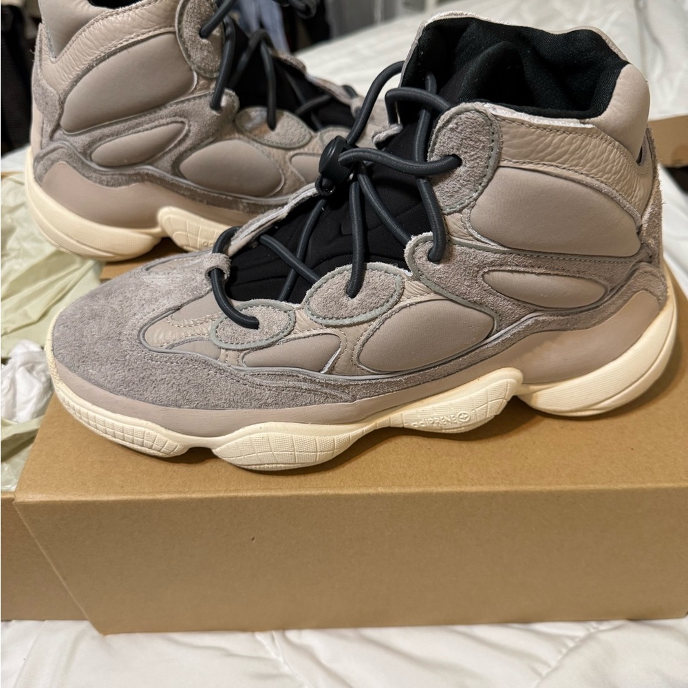 Yeezy High 500 Mist Stone Sneakers